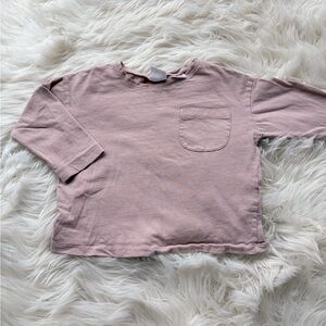 Mauve Pink Long Sleeve Shirt Zara